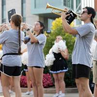 Band playing on family weekend